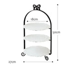 support desserts blanc doré vintage assiettes dentelle élégantes gâteaux crème glacée