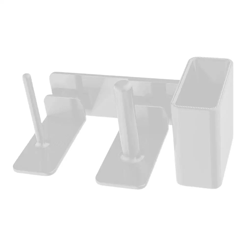 support stockage tasses pailles couvercles noir blanc moderne clips rechargeable