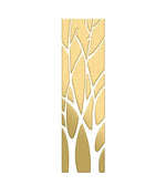 sticker mural acrylique branches stylisées moderne minimaliste blanc gris doré