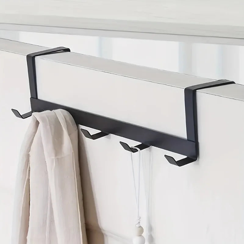 porte manteau mural moderne noir crochet support rangement chapeaux sacs salle bain cuisine salon