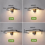 lampe murale détecteur mouvement moderne noire étanche ip65 extérieure minimaliste