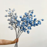 bouquet artificiel orange bleu rouge vert feuilles coeurs moderne intérieur decoration 98CM