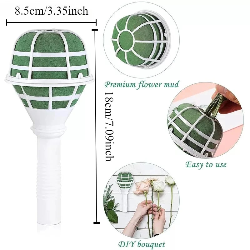 porte bouquet mousse florale mariage décoration intérieure utilitaire blanc vert fleurs artificielles