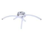 lampe led moderne blanc contemporain lignes courbes fixation murale bande acrylique aluminium