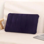 oreiller gonflable moderne couleurs variées vert gris bleu rouge violet texture douce