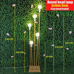 décoration mariage lumière or blanc rose sphérique moderne transparent fixée base carrée événement festif
