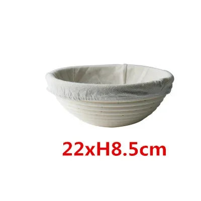 panier banneton rotin naturel fermentation pain toile intérieure beige clair classique