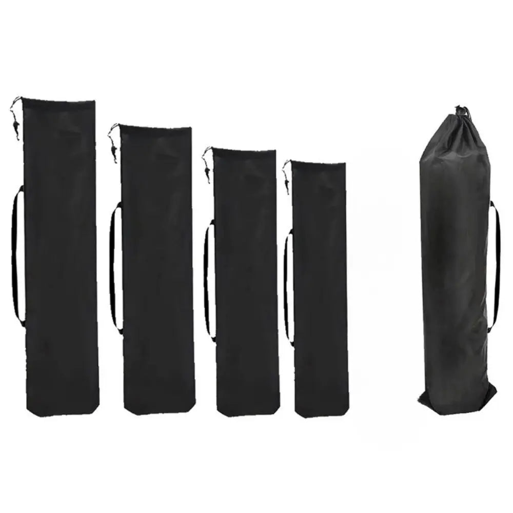sac rangement polyestère noir pliable multiusage porte bâtons canne pêche parapluie pratique fixations poignées