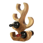 rangement vin bois marron clair grain naturel sculptural haute qualité décoratif maison salon étude