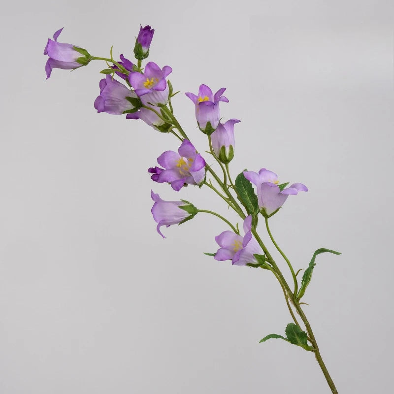 bouquet artificiel fleurs cloches soie rose blanc violet decoration intérieure mariage anniversaire minimaliste