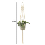 porte plantes suspendus macramé bois boho pots fleurs jardins decoration balcon maison
