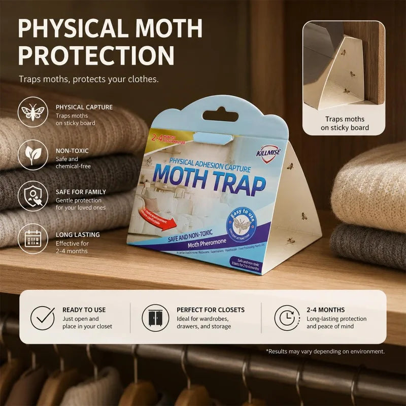 piège papillons adhésif beige bleu clair pratique économique piège insectes auto collant attrape mouches