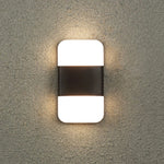 applique murale led moderne résistante humidité blanc noir adhésive éclairage intérieur extérieur 14w