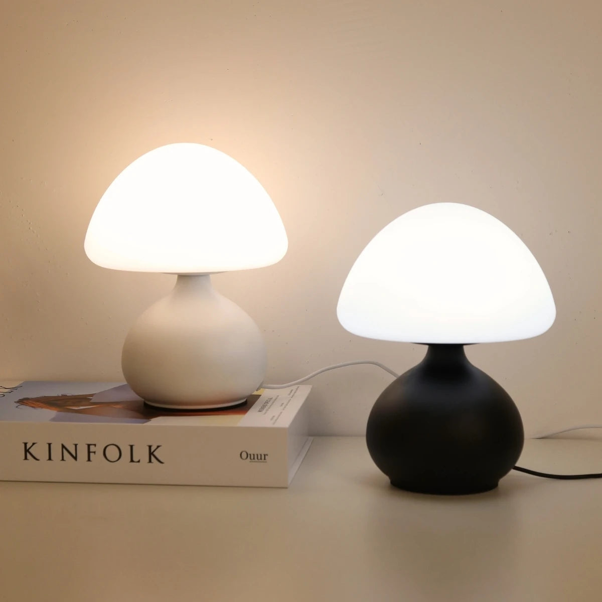 lampe table moderne minimaliste blanc noir 5v led usb chambre salon étude