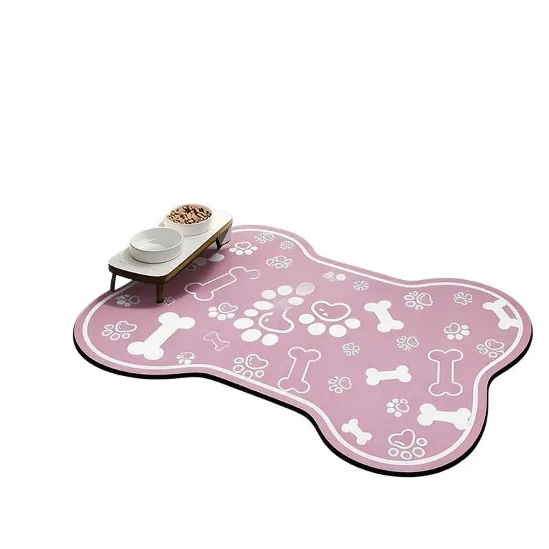 tapis sol chien chat imperméable antidérapant séchage rapide motif pattes