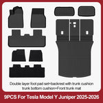 tapis sol voiture tesla model noir rayures horizontales moderne résistants lusure 10pcs sets