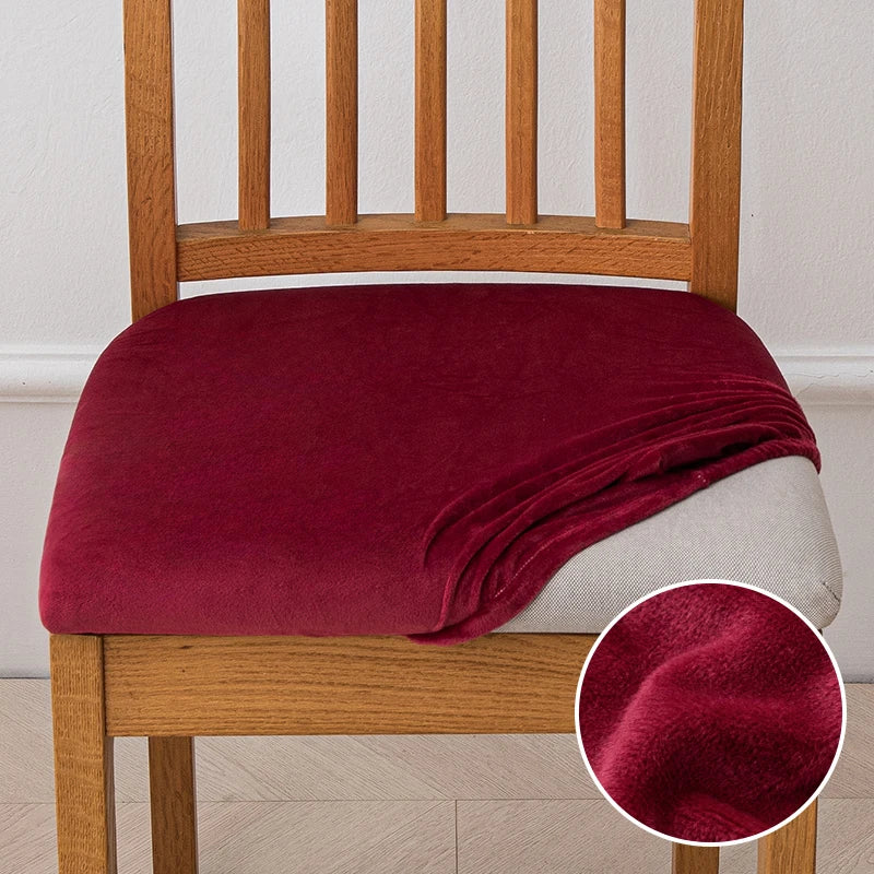housse chaise extensible velours uni fauteuil cuisine salon moderne lavable