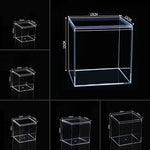 boîtes plastique transparentes modernes boîte bijoux réutiliables boîtes rangement minimalistes transparentes accessoires coiffure pièces