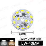 plaque led circulaire 24w blanc 6000k 3000k moderne diodes smd ac220v