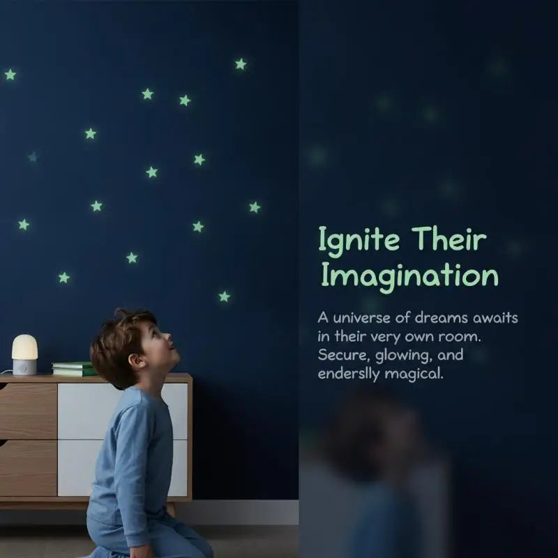 stickers muraux lumineux étoiles lune vert bleu rose jaune modernes réutilisables chambre fenêtre fête