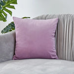 housses coussins velours modernes 40x40cm bleu vert rose gris décor salon voiture