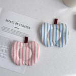 protège tasse moderne polyester blanc rose bleu motifs rayures points clips marron