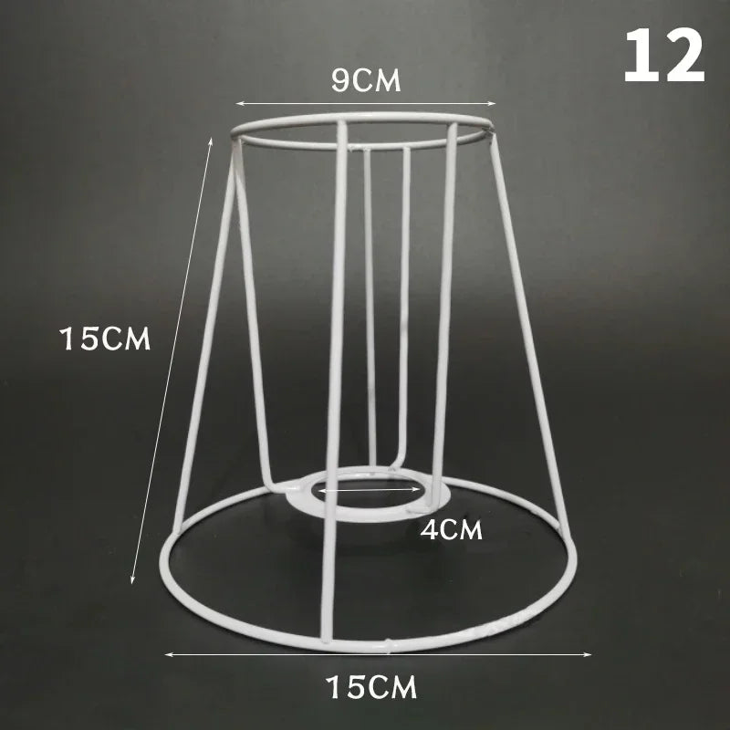 support lampe moderne grille fleurs blanc opacité bricolage fixations invisibles abat jour
