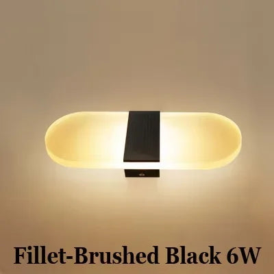 lampe murale moderne led blanc noir doré rectangulaire carré ovale mur fixe éclairage maison