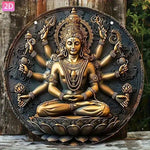 statue religieuse dorée relief sculpté suspension cordelette 20cm 24cm 28cm 32cm traditionnelle