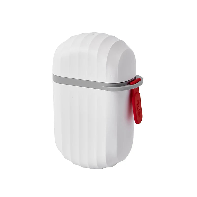 boîte rangement transparent moderne plateau drainage produits toilette portable minimaliste