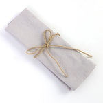 lot 12 serviettes coton table clips dorés couleur bleu clair