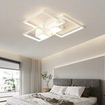 plafonnier led carré moderne minimaliste noir blanc géométrique chambre décoration maison