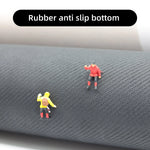 tapis sol gris moderne antidérapant polyester pile désossée lavage machine main intérieur cuisine porte