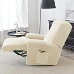 housse canapé fauteuil relax velours doux gris jaune rose bleu moderne extensible