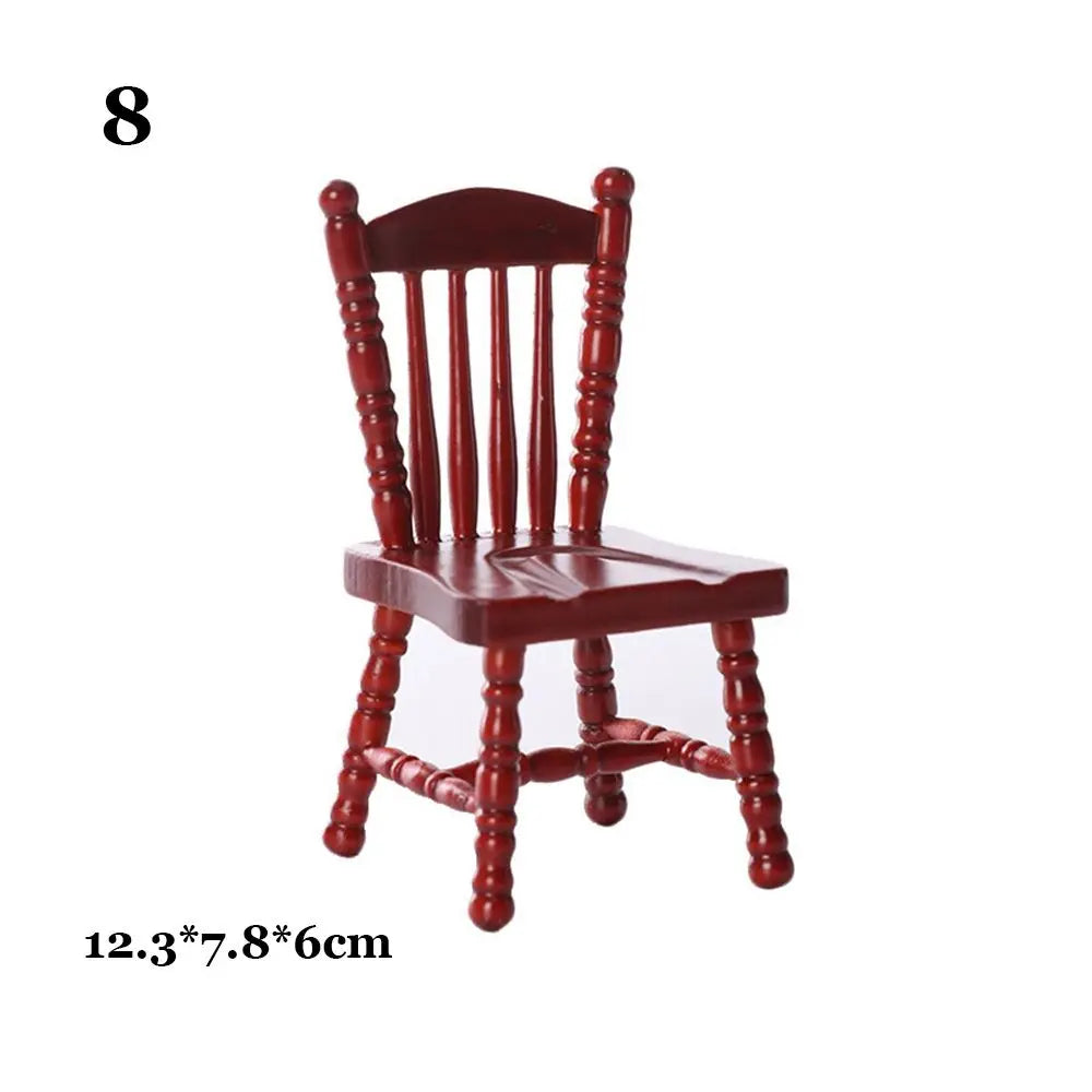 chaises table miniature blanches modernes minimalistes bois enfants jouets