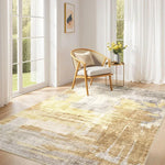tapis abstrait moderne géométrique gris beige bleu noir horizontal vertical salon chambreextérieur
