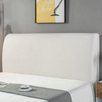 housse tête lit élastique protecteur textile moderne dossier lit maison blanc
