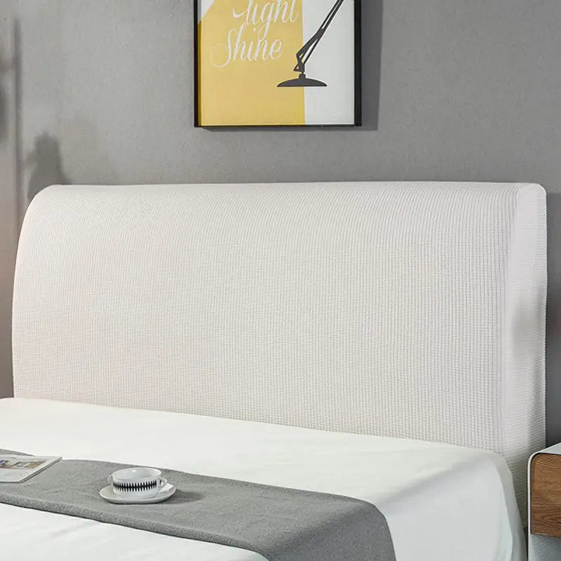 housse tête lit élastique protecteur textile moderne dossier lit maison blanc