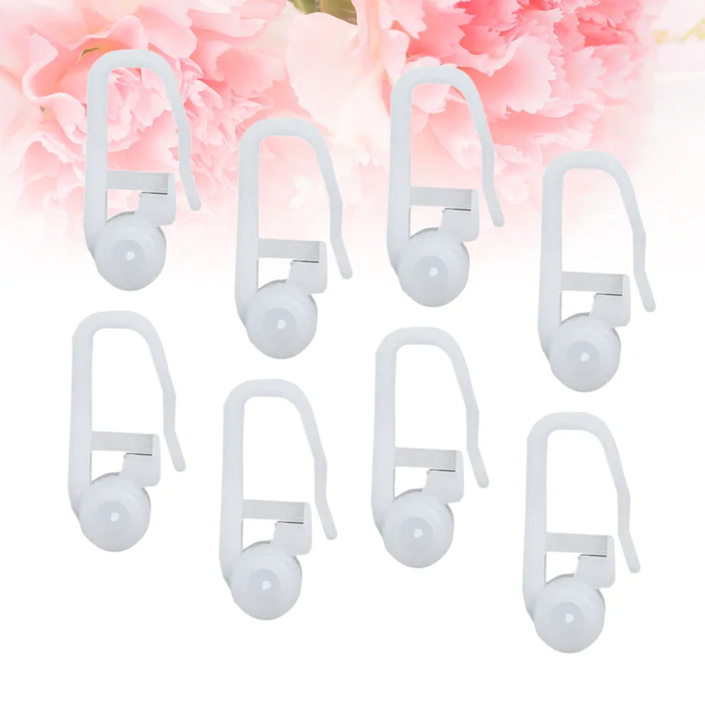 clips fenetre adhésifs blancs modernes robustes rideaux coulissants universels 100 pièces