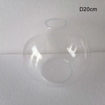 suspension boule verre moderne transparent ambre gris cognac diverse tailles