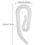 crochets suspension rideaux anneaux moderne blanc noir tissu coton solide attache fenêtre