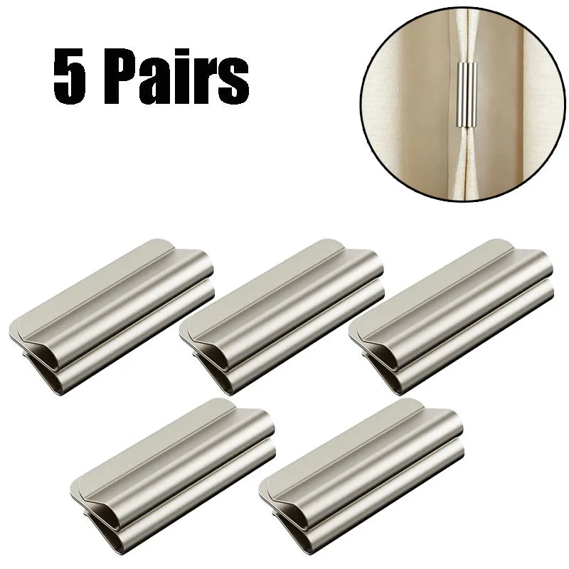 clips magnétiques rideaux argenté moderne fixation sans perçage paires 10 20