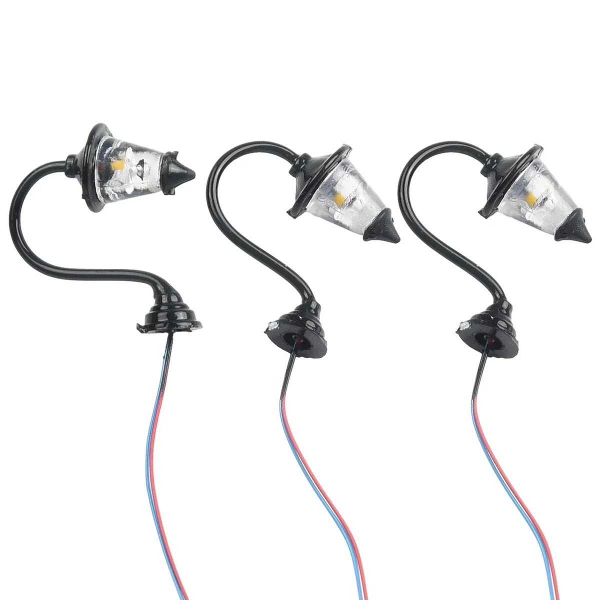 lampes flexibles adhésives modernes noires transparentes diy décoration maison jardin 10pcs