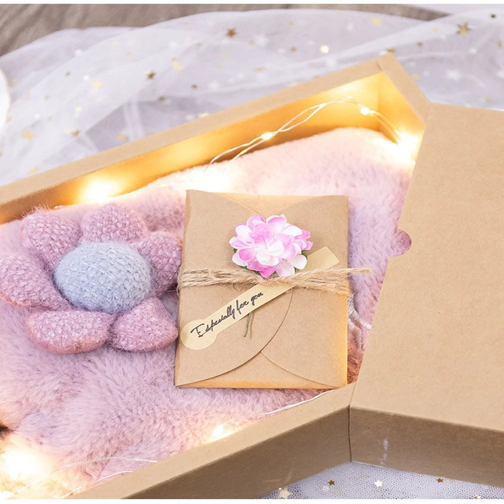 cartes voeux vintage enveloppes fleurs artificielles ruban jute anniversaire mariage noel retraite