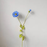 bouquet fleurs artificielles poppies blanc jaune rose decoration maison exterieur 105cm moderne