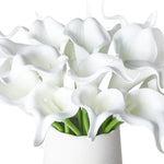 bouquet fleurs artificielles calla blanches vase décoration mariage fête maison