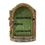 porte miniature rouge bleu vert bois pierre artisanale rustique adhésif poignée étoile trèfle cloche