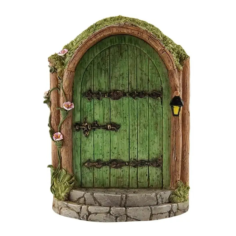 porte miniature rouge bleu vert bois pierre artisanale rustique adhésif poignée étoile trèfle cloche