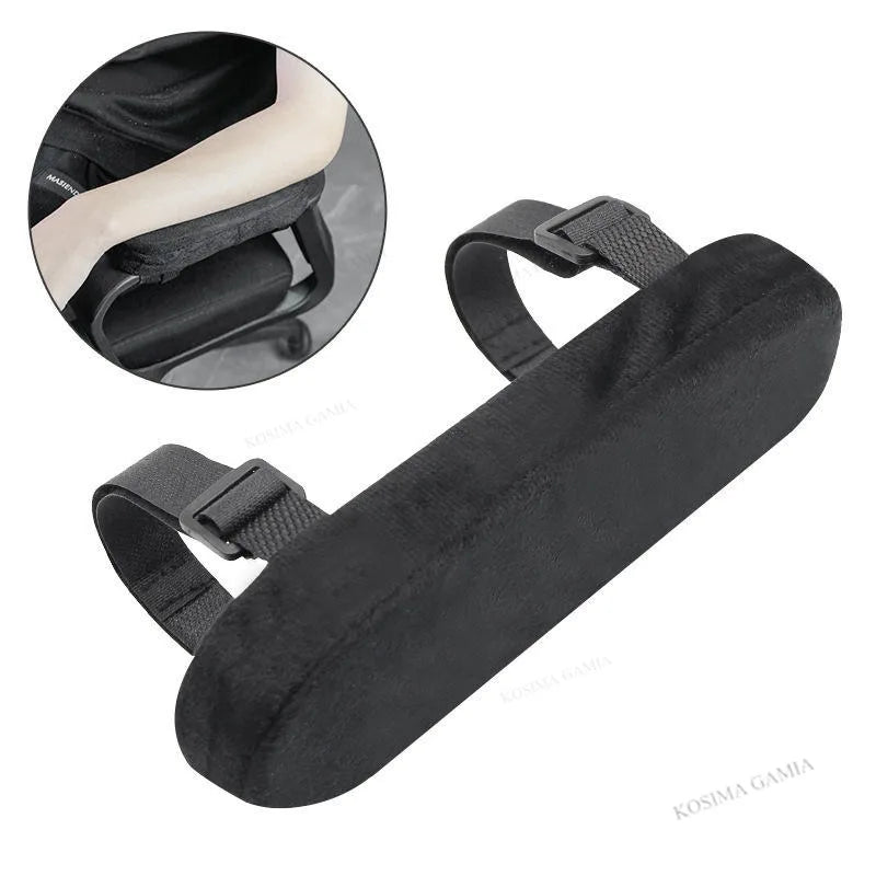 coussin soutien dos tissu noir mousse mémoire forme velcro confortable ergonomique gaming