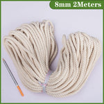 corde coton tissée traditionnelle 10mm 2mètres artisanat sacs vêtements textiles maison écologique haute qualité